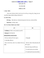 Tải Giáo án Tiếng Việt 5 tuần 27: Bài kiểm tra viết - Tả cây cối - Giáo án Tập làm văn lớp 5