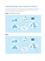 Hướng dẫn giải bài tập 1 trang 13 sách giáo khoa Toán lớp 1