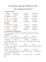 Tải Bài tập Tiếng Anh lớp 12 Unit 1 Home Life - Bài tập tiếng Anh unit 1 lớp 12 có đáp án