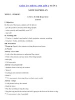 Tải Giáo án Tiếng Anh lớp 2 Tuần 2 sách Macmillan - Giáo án môn tiếng Anh lớp 2 theo tuần