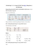 Tải Giải bài tập trang 24 SGK Toán 4: Bảng đơn vị đo khối lượng - Giải bài tập Toán lớp 4