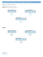 Giải toán lớp 1: Đáp án bài 3 trang 120 sách giao khoa