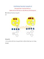 Tải Giải Toán lớp 1 trang 30, 31 sách Chân trời sáng tạo - Giải SGK Toán lớp 1 Chân trời sáng tạo