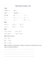 4) - Bài tập Toán, Tiếng Việt lớp 1