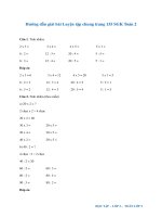 Hướng dẫn giải bài Luyện tập chung trang 135 SGK Toán 2