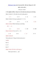 Tải Đề thi học kì 1 lớp 2 môn Toán năm 2020 - 2021 theo Thông tư 22 - Đề 3 - Đề thi học kì 1 môn Toán lớp 2 có đáp án