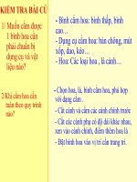 Tiết 31, 32, 33: Thực hành - Cắm hoa