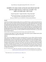 Nghiên cứu khả năng áp dụng giải pháp đập hở khung thép ngăn lũ bùn đá tại khu vực miền núi phía Bắc Việt Nam