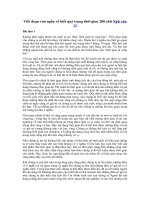 Tải Nghị luận xã hội về việc biết quý trọng thời gian - Nghị luận 200 chữ thi THPT Quốc gia