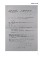 Đề thi kết thúc học phần học kỳ II năm học 2017-2018 môn Cơ học môi trường không liên tục - ĐH Công nghệ