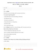 Tải về Bộ đề kiểm tra học kì 1 lớp 2 môn Tự nhiên xã hội năm học 2018