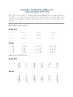 Hướng dẫn giải bài tập 1,2,3 trang 56 sách giáo khoa toán lớp 1