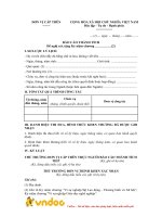 Mẫu báo cáo thành tích đề nghị tặng kỷ niệm chương cho người Việt Nam