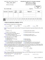 ĐỀ THI HK 1 VẬT LÝ 10_ 2018-2019