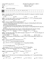 đề kiểm tra 1 tiết lớp 11 20182019