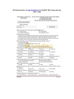 Tải Đề thi tham khảo vào lớp 10 Sinh học Sở GD&ĐT Bắc Giang năm học 2019 - 2020 - Đề thi tham khảo vào lớp 10 môn Sinh 2019