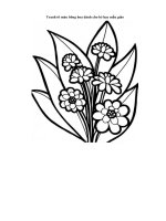 Tải Tranh tô màu bông hoa dành cho bé học mẫu giáo - Tranh tô màu cho bé