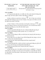 Đề và đáp án HSG 12 môn Sinh học năm học 2017-2018 tỉnh Hải Dương | Trường THPT Đoàn Thượng