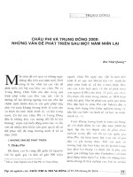 Châu Phi và Trung Đông 2009: Những vấn đề phát triển sau một năm nhìn lại.