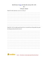 Tải về Bộ đề thi học kì 2 lớp 2 môn Đạo Đức năm học 2018 - 2019 - Tìm