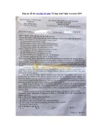 Tải Đáp án đề thi vào lớp 10 môn Tổ hợp tỉnh Nghệ An năm 2019 - Đề thi vào lớp 10 môn Tổ hợp năm 2019 có đáp án