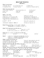 Toán 8 Đề Cương ôn tập chương 1 đại số va hình học 8