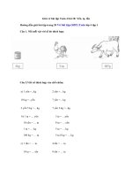 Tải Giải vở bài tập Toán 4 bài 18: Yến, tạ, tấn - Giải vở bài tập Toán 4 tập 1