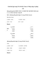 Tải Giải bài tập trang 39, 40 SGK Toán 4: Phép cộng và phép trừ - Giải bài tập Toán lớp 4 bài Phép cộng và phép trừ