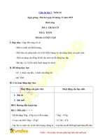 Giáo án lớp 3 tuần 14 năm học 2019 2020 