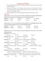 tập hợp các file word đề thi môn tiếng anh có thể dùng để import ngay vào kênh kết nối hoặc phần mềm ebib teachers pro