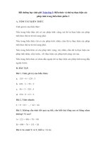 Tải Biểu thức và thứ tự thực hiện các phép tính trong biểu thức phần 3 - Toán nâng cao lớp 3