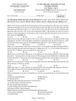 Đề thi HSG tỉnh Hóa học 12 năm 2019 - 2020 sở GD&ĐT Bắc Ninh - THI247.com