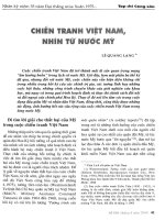 Chiến tranh Việt Nam, nhìn từ nước Mỹ