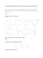 Hướng dẫn giải Bài 1, bài 2 trang 10 sách giáo khoa Toán lớp 1