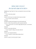 Tiếng Việt 3 tuần 27 Ôn tập giữa học kỳ II tiết 8