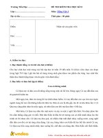 Tải về Đề thi học kì 2 môn Tiếng Việt lớp 3 - Đề 5 - Tìm đáp án, giải