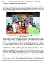 Bảo tồn di tích lịch sử, văn hóa ở Tam Đảo