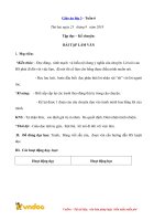 Giáo án lớp 3 tuần 6 năm học 2019 2020 (2 cột) 