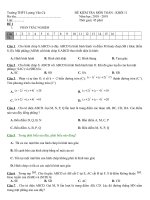 đề kiểm tra 1 tiết lớp 11 20182019