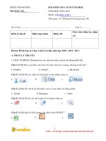 Tải về Đề thi học kì 2 lớp 3 môn Tin Học năm học 2018 - 2019 - Đề 2 -