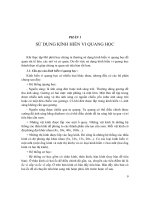 Sử dụng kính hiển vi quang học