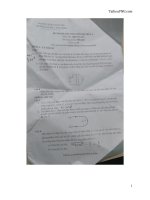 Đề thi kết thúc môn học năm 2017-2018 môn Điện quang (Đề số 1) - ĐH Công nghệ