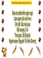 Bài giảng mầm non làm quen chữ cái l, m, n – nguyễn thị ánh dương 