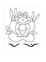 Tải Tranh tô màu hình con ếch - Hình tô màu con ếch
