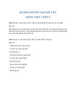 Hướng dẫn ôn tập giữa kỳ Tiếng Việt 3 tiết 5