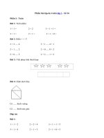 3) - Bài tập Toán, Tiếng Việt lớp 1