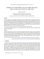 Nghiên cứu ảnh hưởng của quá trình thi công đến an toàn xây dựng tại Việt Nam