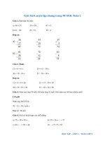 Giải bài Luyện tập chung trang 90 SGK Toán 2