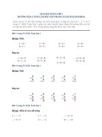 Giải toán lớp 1: Hướng dẫn cách làm bài tập trang 51 sách giáo khoa