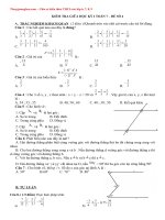 Đề ôn tập giữa HK1 môn Toán lớp 7 năm học 2020-2021 số 4